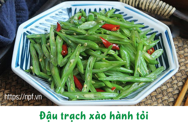 Đậu trạch xào hành tỏi