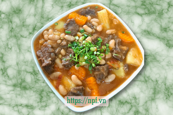 Bò hầm đậu trắng