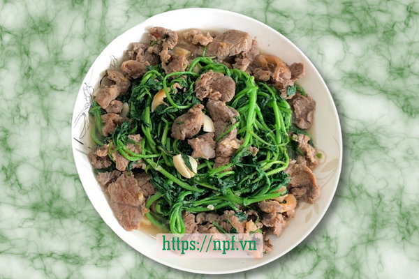 Bò xào cải xoong