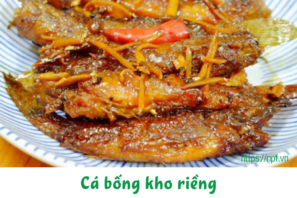 Cá bống kho riềng