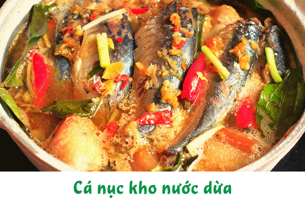 Cá nục kho nước dừa