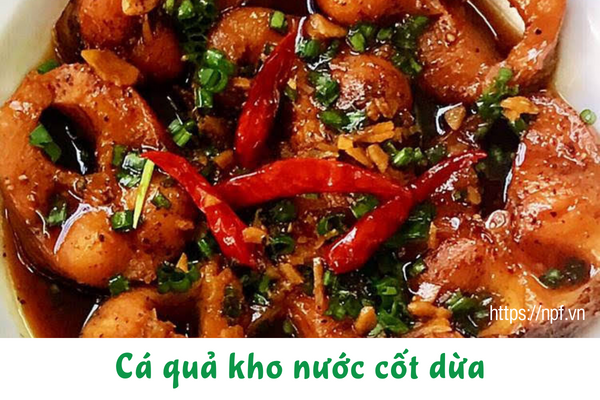 Cá quả kho nước cốt dừa