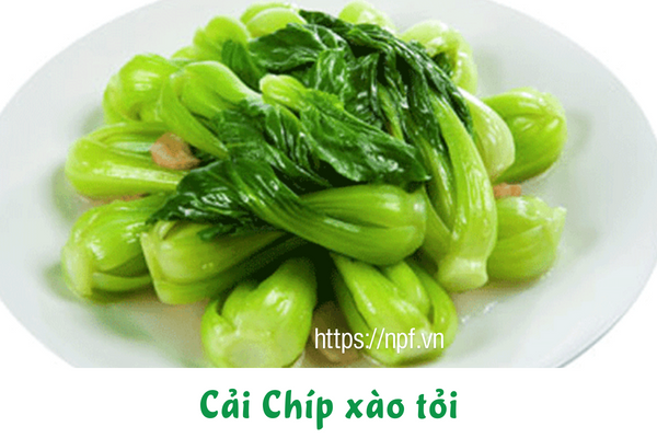 Cải Chíp xào tỏi