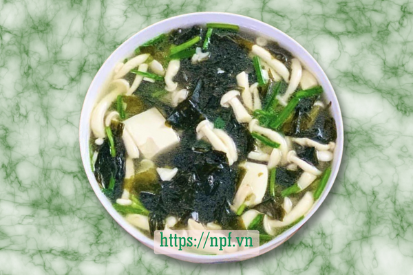 Canh nấm rong biển
