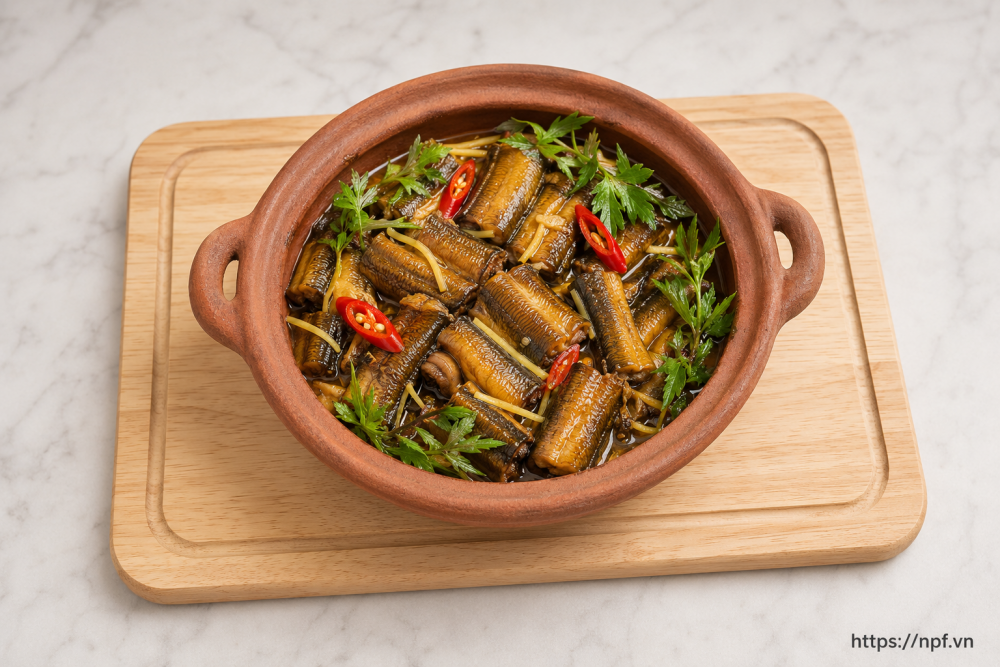 Lươn kho gừng Lươn kho gừng