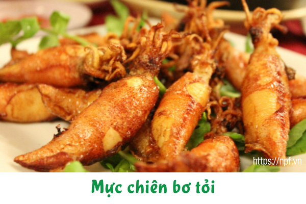 Mực chiên bơ tỏi