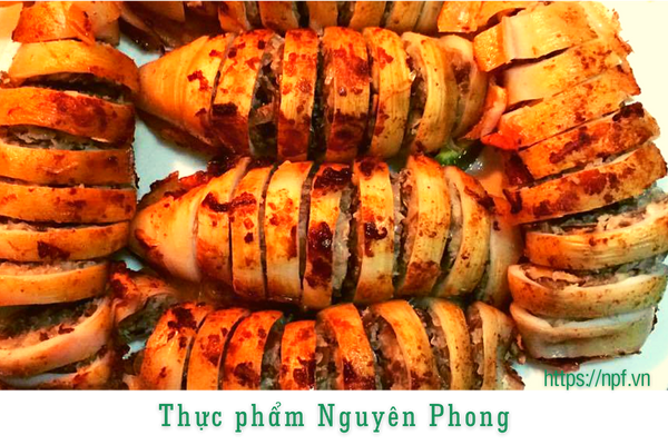 Mực nhồi thịt chiên giòn