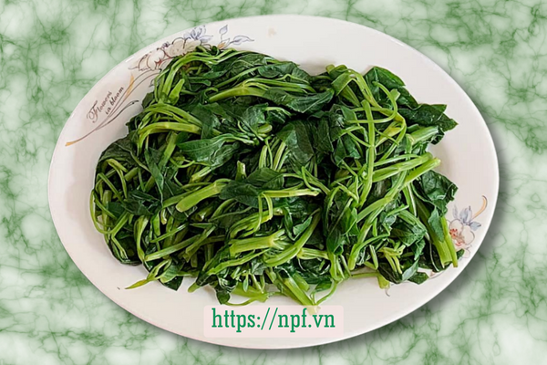 Rau muống luộc