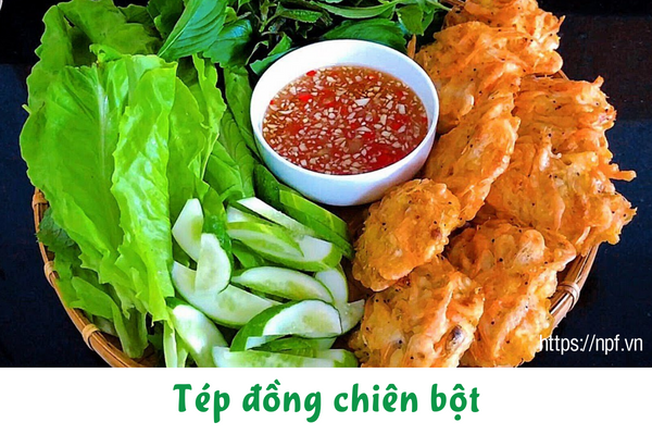 Tép đồng chiên bột