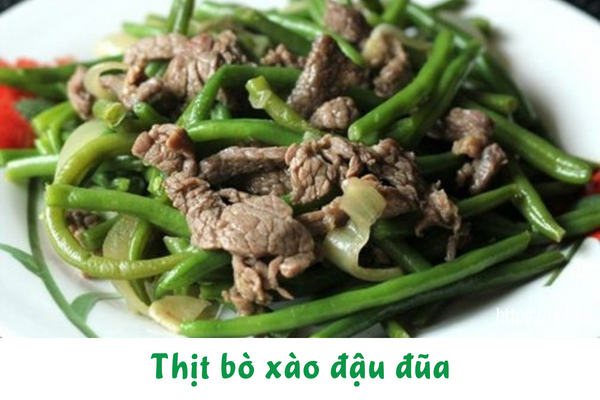 Thịt bò xào đậu đũa