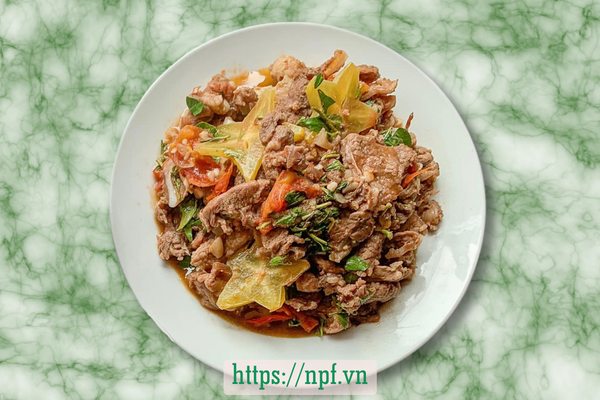 Thịt bò xào khế