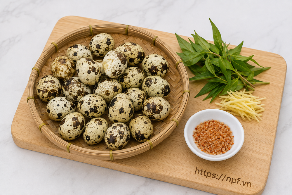 Trứng cút lộn 