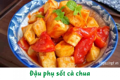 Đậu phụ sốt cà chua