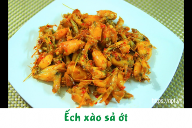 Ếch xào sả ớt