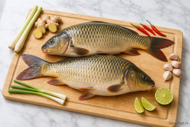 Cá chép (1.2 kg- 2kg)