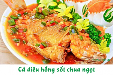 Cá diêu hồng sốt chua ngọt