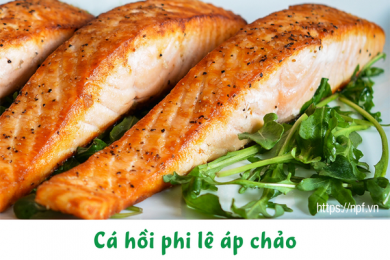 Cá hồi phi lê áp chảo