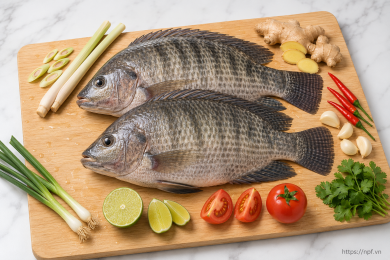 Cá rô phi (1-1.5 kg)
