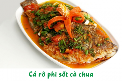 Cá rô phi sốt cà chua