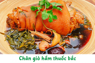 Chân giò hầm thuốc bắc