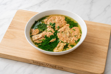 Canh cua mồng tơi 5