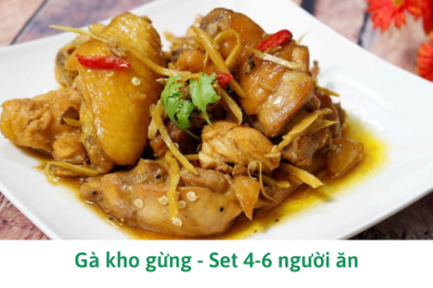 Gà kho gừng