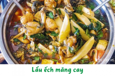 Lẩu ếch măng cay