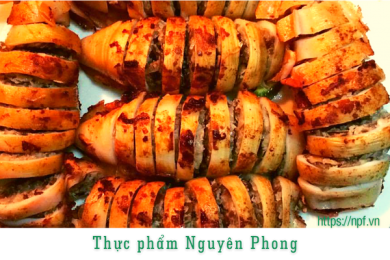 Mực nhồi thịt chiên giòn