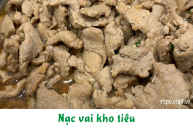 Nạc vai kho tiêu