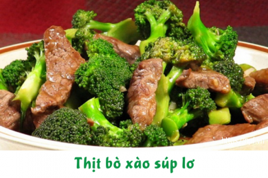 Thịt bò xào súp lơ