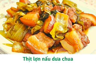 Thịt lợn nấu dưa chua