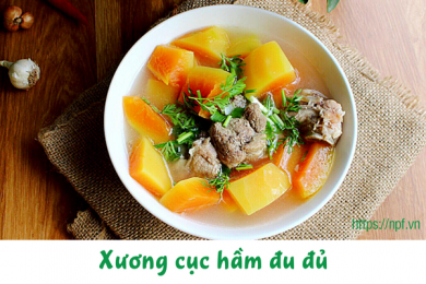 Xương cục hầm đu đủ