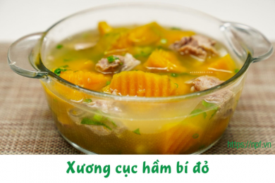 Xương cục hầm bí đỏ